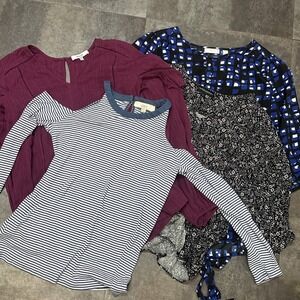Women's XS Tops Lot Of 4 Long Sleeved‎ Lightweight Business Casual Career